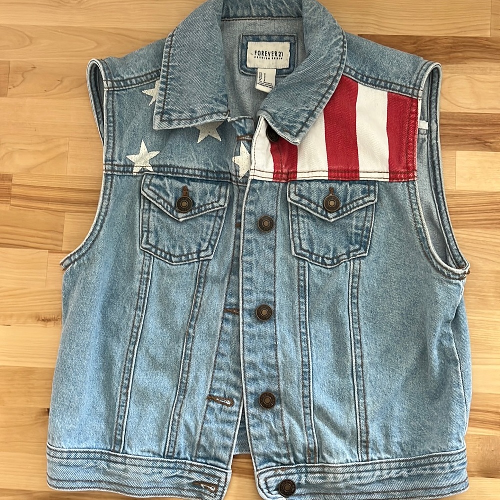 Festive Fourth of July 🇺🇸 Denim Vest